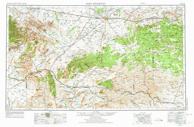 United States Geological Survey Fort Stockton, TX (1973, 250000-Scale) digital map