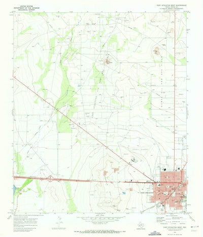 United States Geological Survey Fort Stockton West, TX (1970, 24000-Scale) digital map