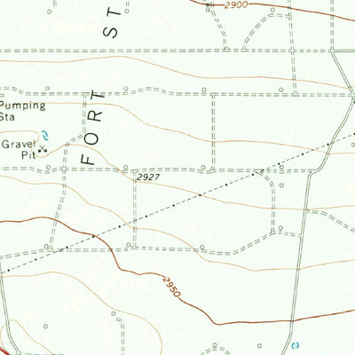 United States Geological Survey Fort Stockton West, TX (1970, 24000-Scale) digital map