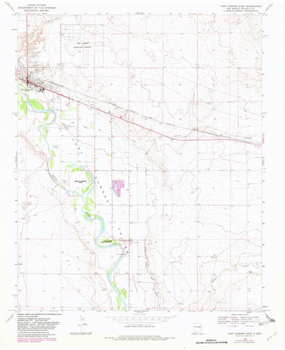 United States Geological Survey Fort Sumner East, NM (1968, 24000-Scale) digital map