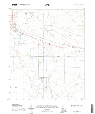 United States Geological Survey Fort Sumner East, NM (2020, 24000-Scale) digital map