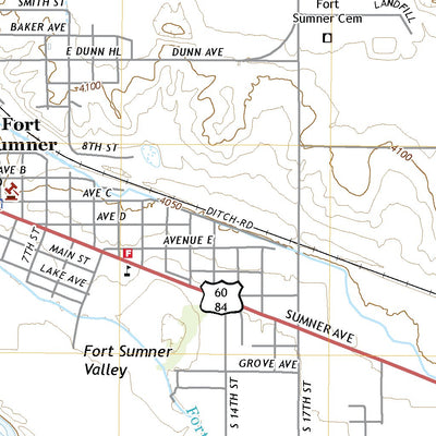United States Geological Survey Fort Sumner East, NM (2020, 24000-Scale) digital map