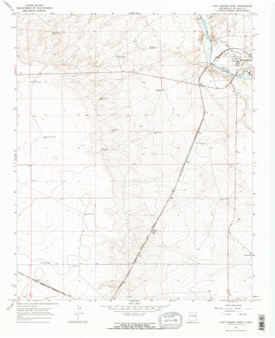 United States Geological Survey Fort Sumner West, NM (1965, 24000-Scale) digital map