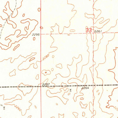 United States Geological Survey Fort Supply NW, OK (1971, 24000-Scale) digital map