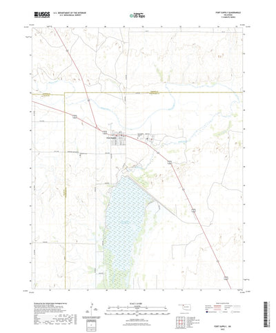 United States Geological Survey Fort Supply, OK (2022, 24000-Scale) digital map