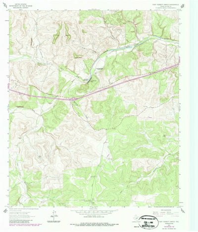 United States Geological Survey Fort Terrett Ranch, TX (1963, 24000-Scale) digital map