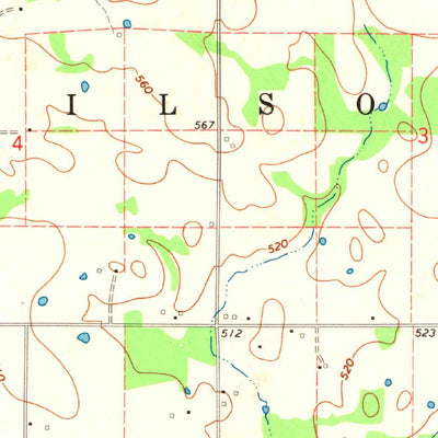 United States Geological Survey Fort Towson, OK (1971, 24000-Scale) digital map