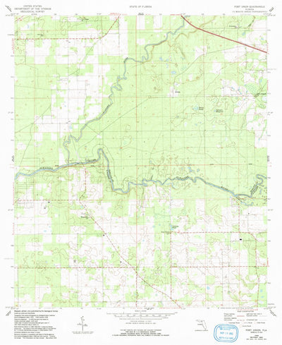 United States Geological Survey Fort Union, FL (1958, 24000-Scale) digital map