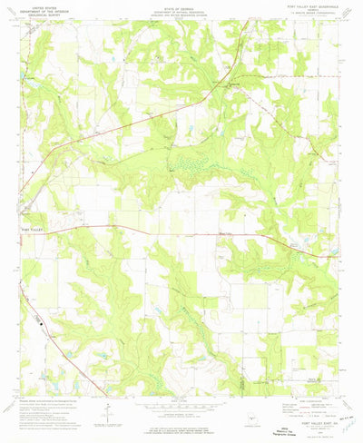United States Geological Survey Fort Valley East, GA (1974, 24000-Scale) digital map
