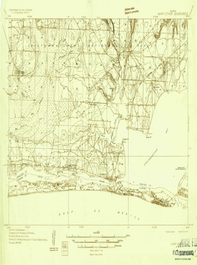 United States Geological Survey Fort Walton Beach, FL (1935, 48000-Scale) digital map