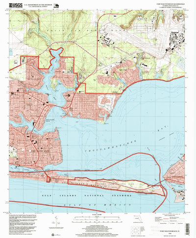United States Geological Survey Fort Walton Beach, FL (1994, 24000-Scale) digital map