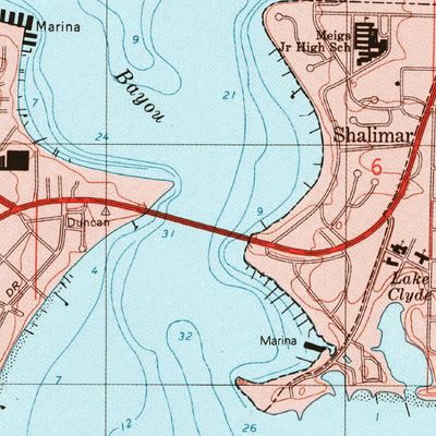 United States Geological Survey Fort Walton Beach, FL (1994, 24000-Scale) digital map