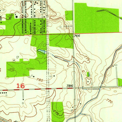 United States Geological Survey Fort Wayne East, IN (1956, 24000-Scale) digital map