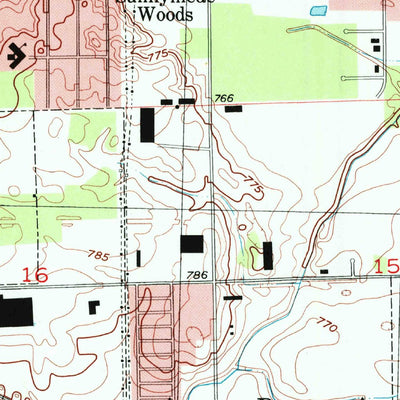 United States Geological Survey Fort Wayne East, IN (1998, 24000-Scale) digital map