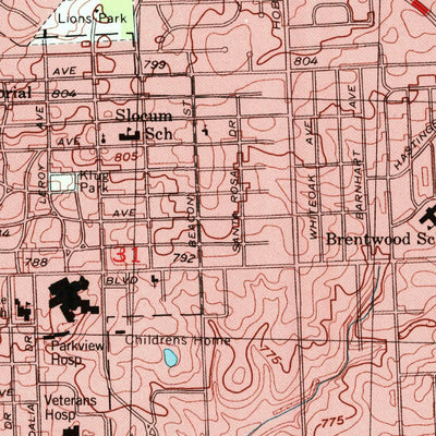 United States Geological Survey Fort Wayne East, IN (1998, 24000-Scale) digital map