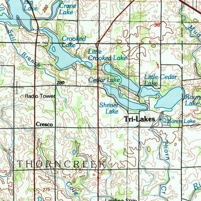 United States Geological Survey Fort Wayne, IN (1994, 100000-Scale) digital map