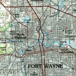 United States Geological Survey Fort Wayne, IN (1994, 100000-Scale) digital map