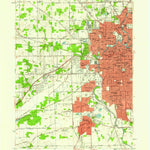 United States Geological Survey Fort Wayne West, IN (1956, 24000-Scale) digital map