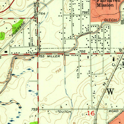 United States Geological Survey Fort Wayne West, IN (1956, 24000-Scale) digital map