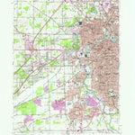 United States Geological Survey Fort Wayne West, IN (1963, 24000-Scale) digital map