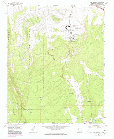 United States Geological Survey Fort Wingate, NM (1963, 24000-Scale) digital map