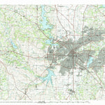 United States Geological Survey Fort Worth, TX (1985, 100000-Scale) digital map