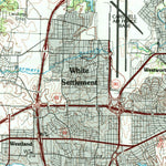 United States Geological Survey Fort Worth, TX (1985, 100000-Scale) digital map