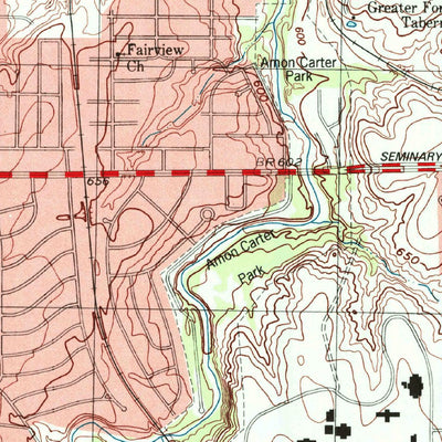United States Geological Survey Fort Worth, TX (1995, 24000-Scale) digital map