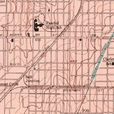 United States Geological Survey Fort Worth, TX (1995, 24000-Scale) digital map