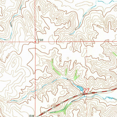 United States Geological Survey Fort Yates, ND (1968, 24000-Scale) digital map