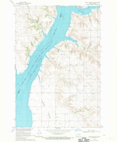 United States Geological Survey Fort Yates NE, ND (1968, 24000-Scale) digital map