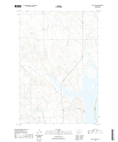 United States Geological Survey Fort Yates NW, ND (2020, 24000-Scale) digital map