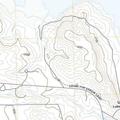 United States Geological Survey Fort Yates NW, ND (2020, 24000-Scale) digital map