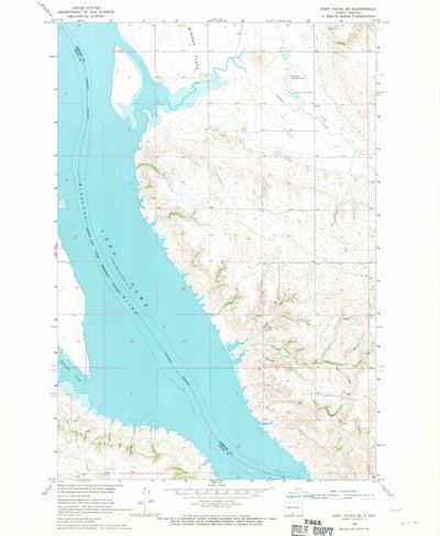 United States Geological Survey Fort Yates SE, ND (1968, 24000-Scale) digital map