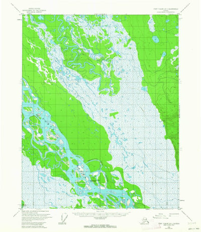United States Geological Survey Fort Yukon A-1, AK (1956, 63360-Scale) digital map