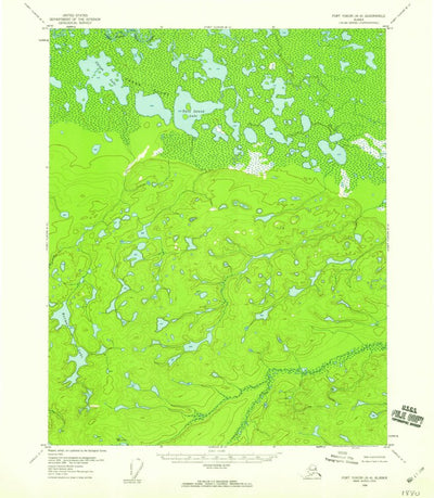 United States Geological Survey Fort Yukon A-4, AK (1956, 63360-Scale) digital map