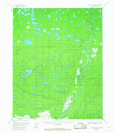 United States Geological Survey Fort Yukon A-5, AK (1956, 63360-Scale) digital map