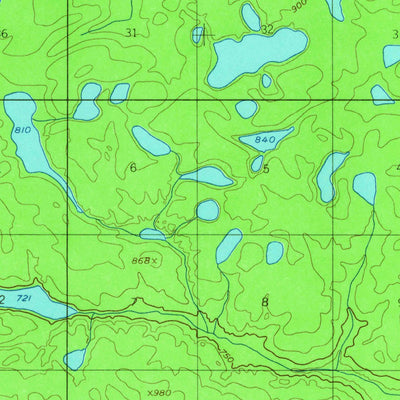 United States Geological Survey Fort Yukon A-5, AK (1956, 63360-Scale) digital map
