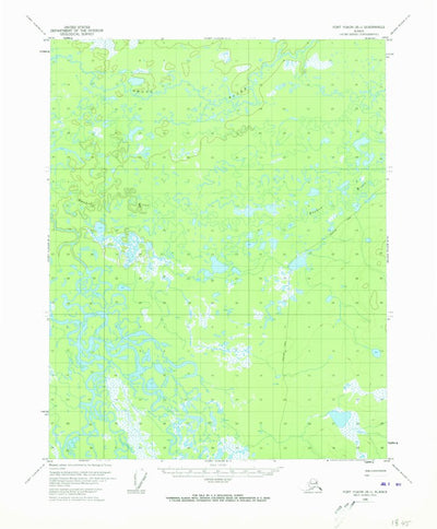 United States Geological Survey Fort Yukon B-1, AK (1956, 63360-Scale) digital map