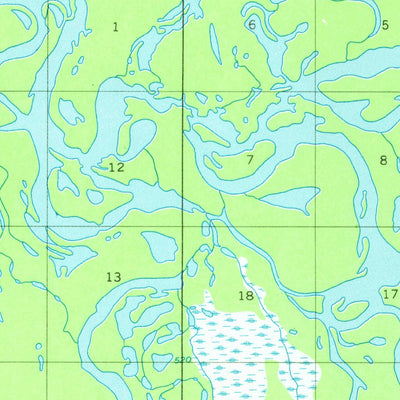 United States Geological Survey Fort Yukon B-1, AK (1956, 63360-Scale) digital map