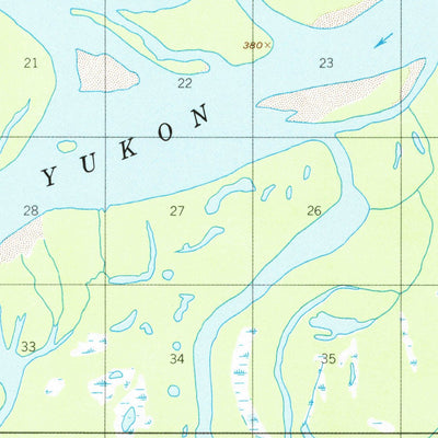 United States Geological Survey Fort Yukon B-6, AK (1956, 63360-Scale) digital map