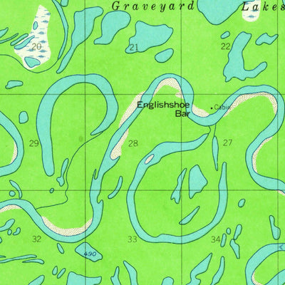 United States Geological Survey Fort Yukon C-1, AK (1956, 63360-Scale) digital map