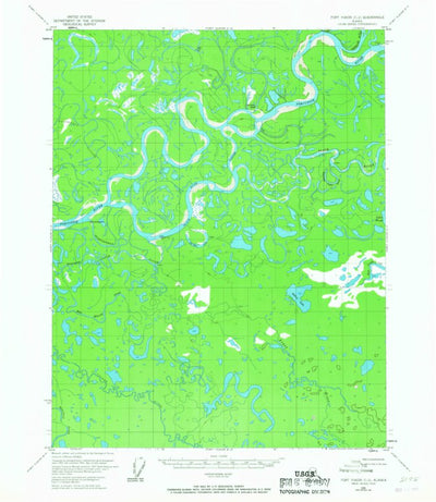 United States Geological Survey Fort Yukon C-2, AK (1956, 63360-Scale) digital map