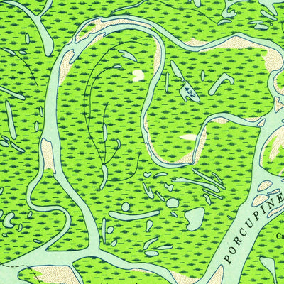 United States Geological Survey Fort Yukon C-3, AK (1952, 63360-Scale) digital map