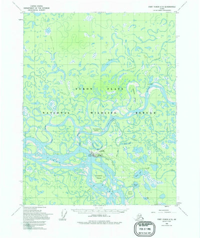 United States Geological Survey Fort Yukon C-3, AK (1955, 63360-Scale) digital map