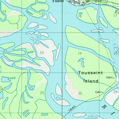 United States Geological Survey Fort Yukon C-3, AK (1955, 63360-Scale) digital map