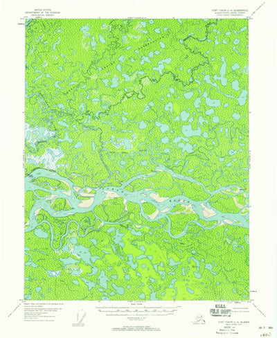 United States Geological Survey Fort Yukon C-4, AK (1952, 63360-Scale) digital map