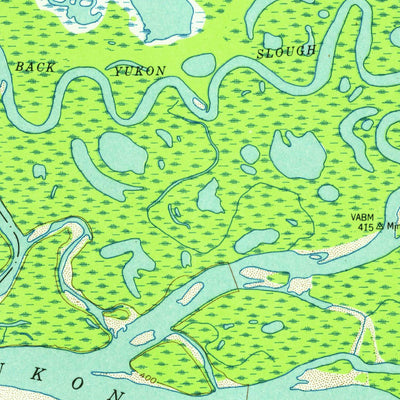 United States Geological Survey Fort Yukon C-4, AK (1952, 63360-Scale) digital map