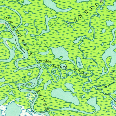 United States Geological Survey Fort Yukon C-4, AK (1952, 63360-Scale) digital map