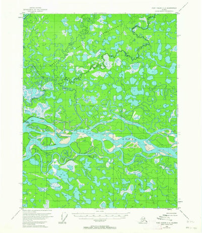 United States Geological Survey Fort Yukon C-4, AK (1956, 63360-Scale) digital map